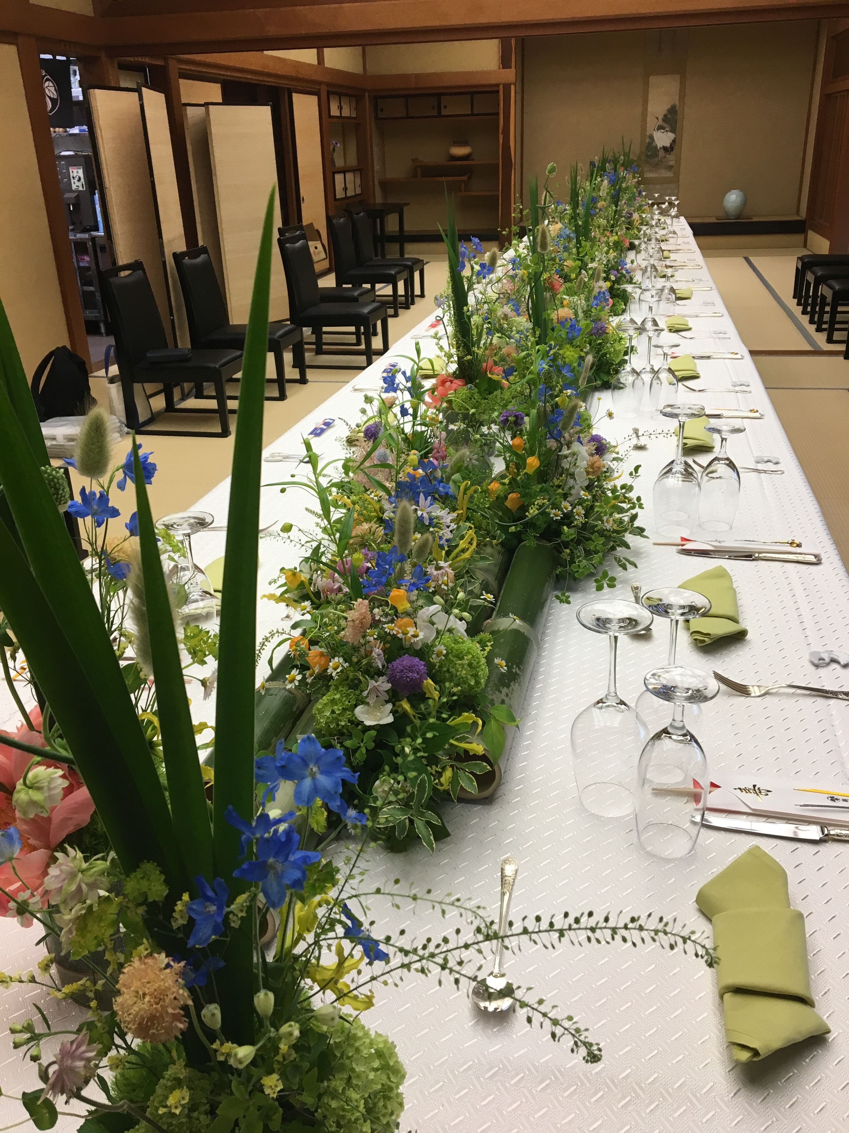 Floral arch for wedding ceremony