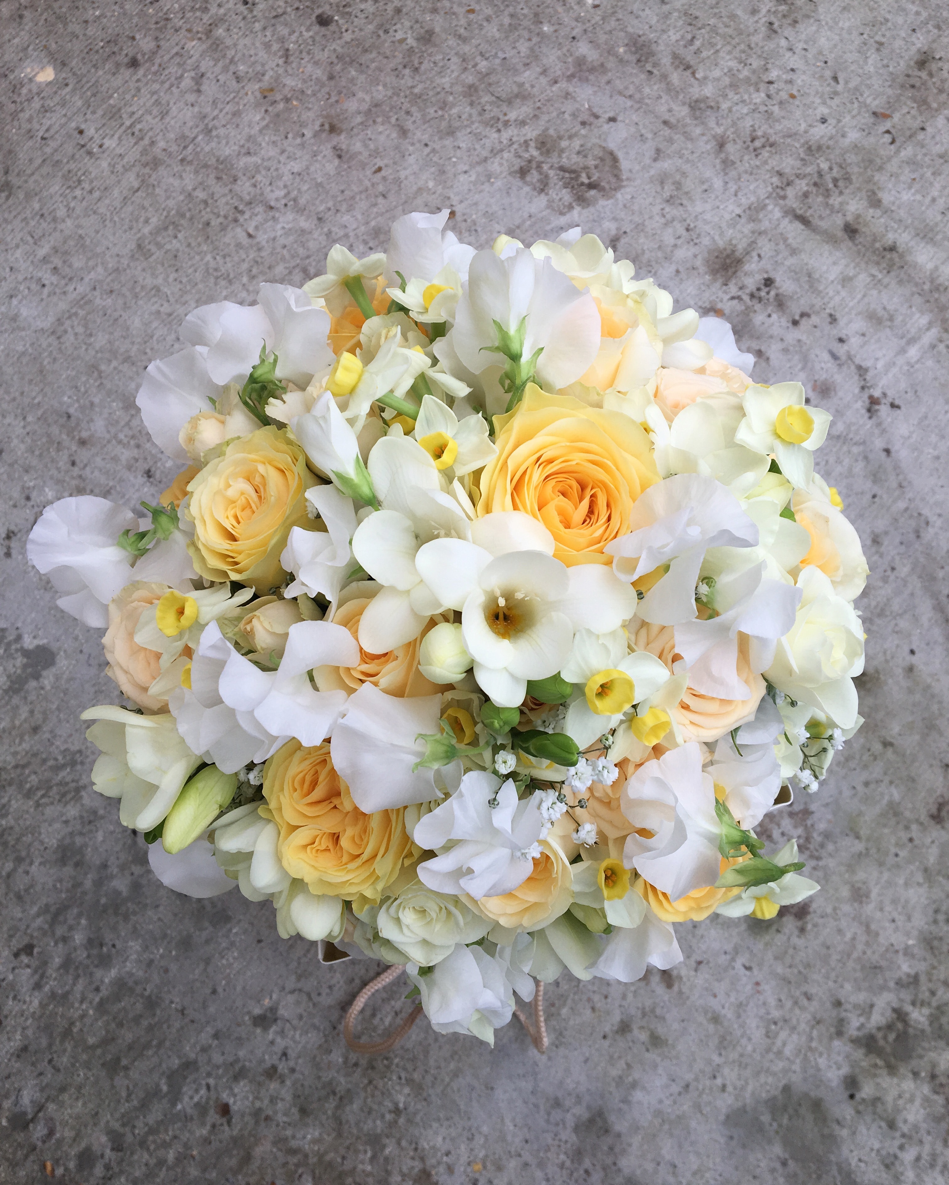 Bridal bouquet detail